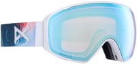 Anon M4S Toric Goggles + MFI Face Mask & Bonus Lens - ripple/perceive variable blue + cloudy pink lens