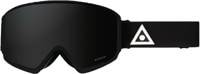 Ashbury Arrow Goggles + Bonus Lens - black triangle/dark smoke lens + yellow lens