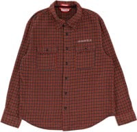 Baker Flames Flannel Shirt - red