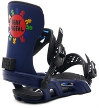 Bent Metal Axtion Snowboard Bindings 2023 - (forest bailey) blue