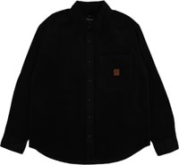 Brixton Porter Waffle Corduroy L/S Shirt - black