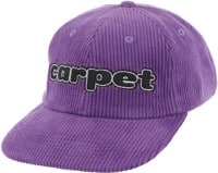 Carpet Dino Corduroy Snapback Hat - purple