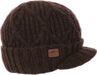 Coal Yukon Brim Beanie - brown