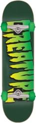 Creature Logo 8.0 Complete Skateboard - green/green wheels