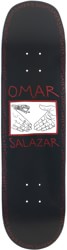 Doom Sayers Club Omar Snake Shake 8.375 Skateboard Deck - black/red foil