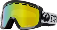 Dragon D1 OTG Goggles + Bonus Lens - classic grey/lumalens gold ion + lumalens light rose lens