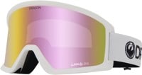 Dragon DX3 L OTG Goggles - white/lumalens pink ion lens