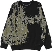 GX1000 Forest Jacquard Knit Sweater - black