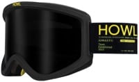Howl Odyssey Goggles + Bonus Lens - black/black smoke mirror lens + rose lens