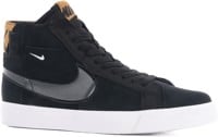 Nike SB Zoom Blazer Mid PRM Skate Shoes - black/anthracite-black-white-desert ochre-white