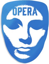 Opera Mask Foil Sticker