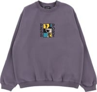 Passport Dine Em' Crew Sweatshirt - dusty blue