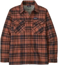 Patagonia Insulated Organic Cotton Fjord Flannel Shirt - ice caps: burl red