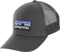 Patagonia P-6 Logo LoPro Trucker Hat - forge grey