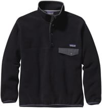 Patagonia Synchilla Snap-T Pullover - black w/forge grey