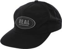 Real Oval Snapback Hat - black/reflective