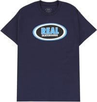 Real Oval T-Shirt - navy/blue/black-white