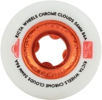 Ricta Cloud Cruiser Skateboard Wheels - white/red chrome (86a)