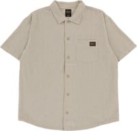 RVCA Dayshift Stripe II S/S Shirt - latte