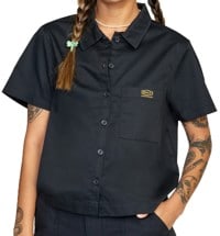 RVCA Women's Recession Shirt - rvca black