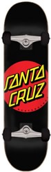 Santa Cruz Classic Dot 7.25 Micro Complete Skateboard - black