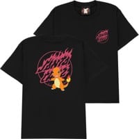 Santa Cruz Kids Pokemon Fire Type 1 T-Shirt - black