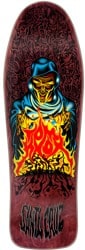 Santa Cruz Knox Firepit 10.07 LTD Reissue Skateboard Deck - burgundy stain