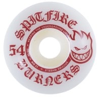 Spitfire Burner Skateboard Wheels - white/red (99d)