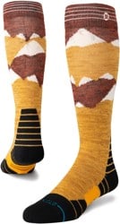 Stance Performance Mid Cushion Merino Wool Snowboard Socks - windy peaks gold