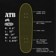 Tactics ATB 8.6 Skateboard Deck - black/yellow - Design