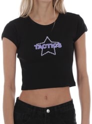 Tactics Women's Starchain Wordmark Baby T-Shirt - black