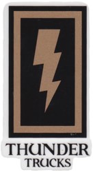 Thunder Boxed Bolt Sticker - black/gold