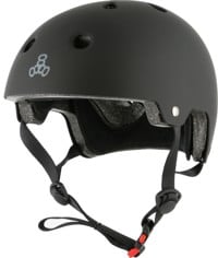Triple Eight EPS Dual Certified Sweatsaver Skate Helmet - black rubber