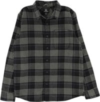 Volcom Caden Plaid Flannel Shirt - black/green