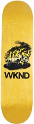 WKND Van Down 8.0 Skateboard Deck - yellow