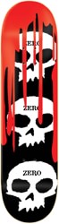 Zero 3 Skull Blood 8.25 Skateboard Deck - red