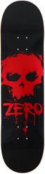 Zero Blood Skull 8.25 Skateboard Deck - red foil